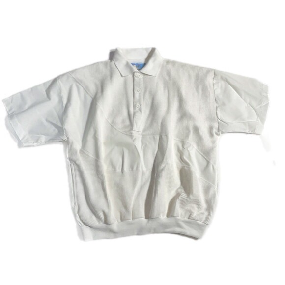 Other - Vacation Express Voyager white polo shirt with a banded waist Size S